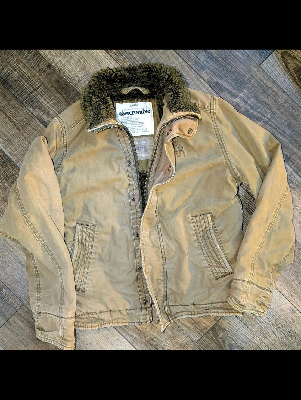 EUC Vintage Abercrombie & Fitch Adirondack Jacket - RARE Size L - 2002-2004 Era
